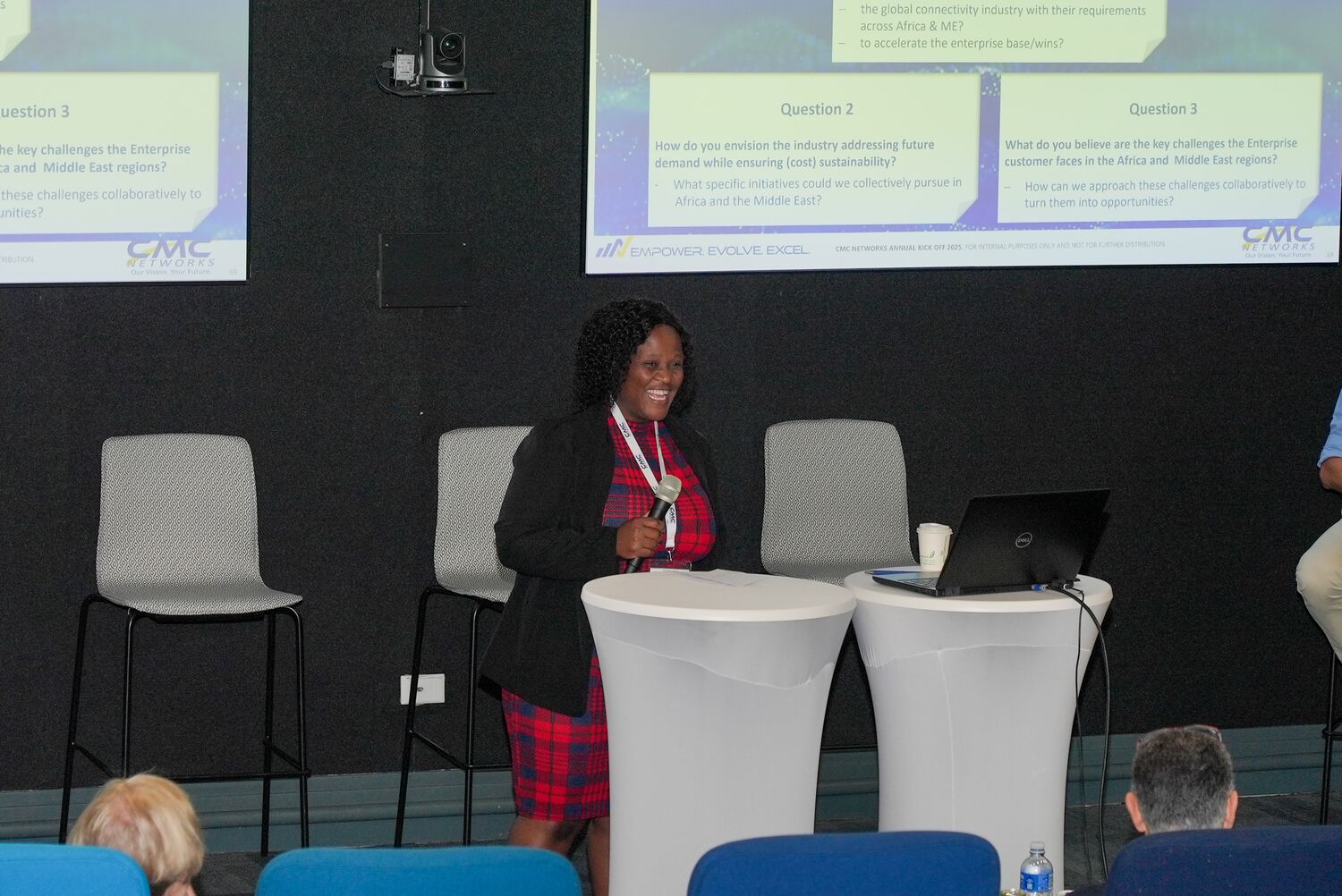 A panel session under way