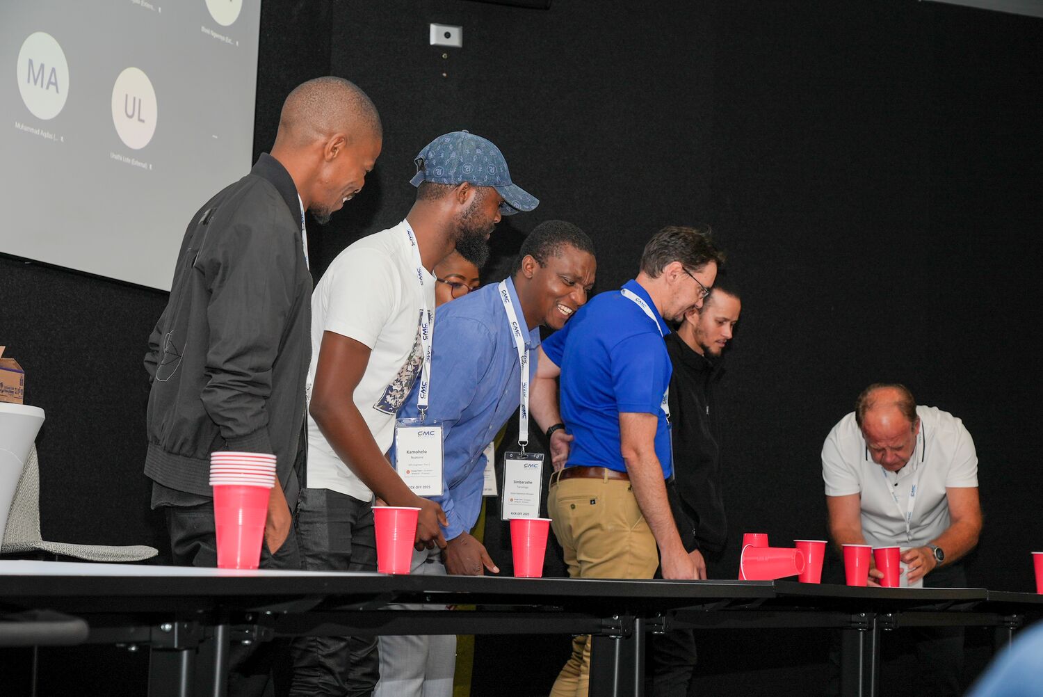 Team-building activity during the kickoff