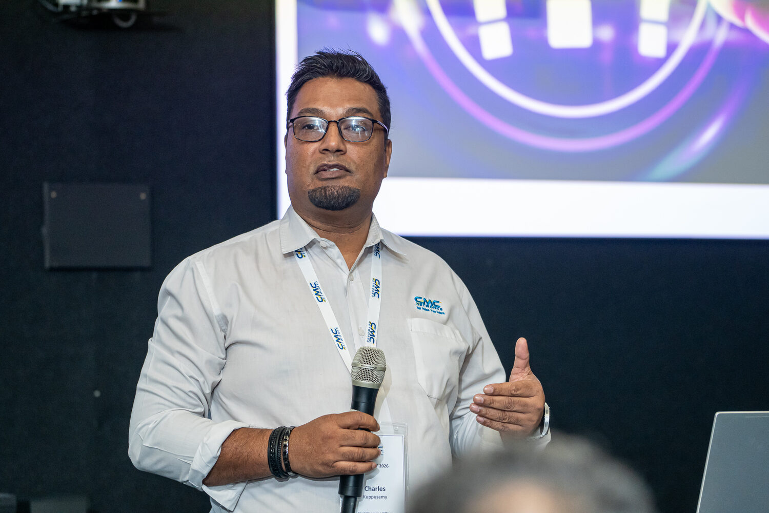 An employee speaking during the 2026 session