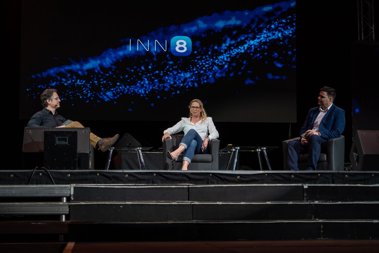 A panel discussion on the main stage