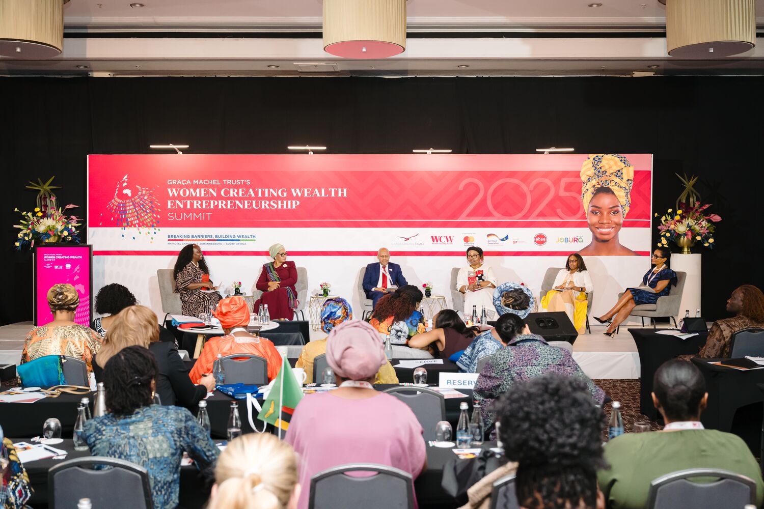 Panel discussion viewed from the summit audience