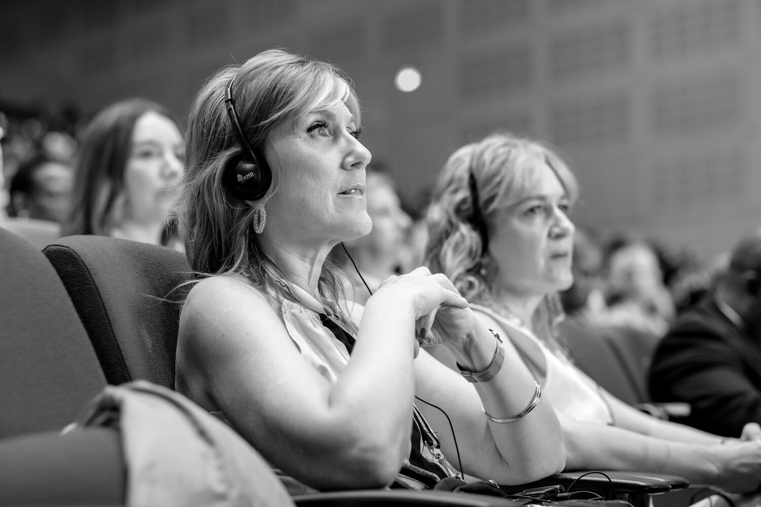 Delegates engaged in the conference audience