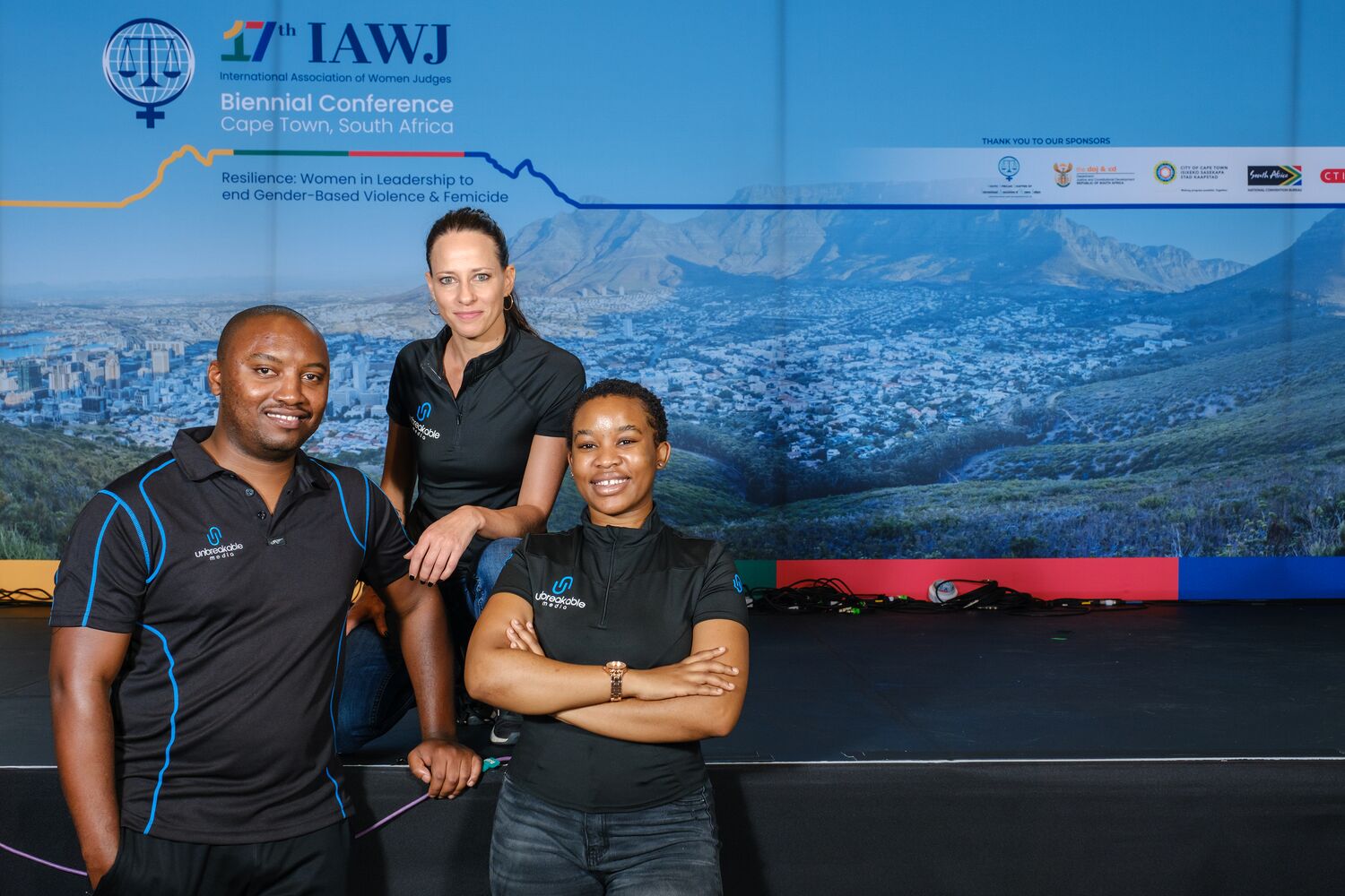 The Unbreakable Media crew at the IAWJ Conference 2025