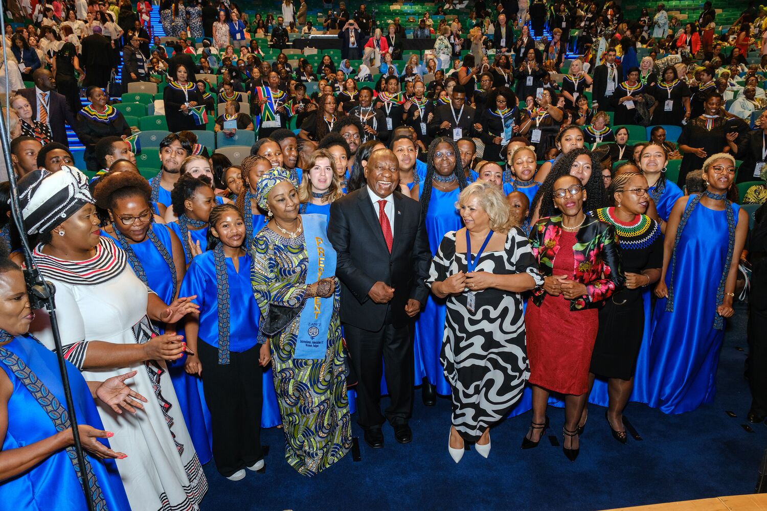 A memorable moment with President Cyril Ramaphosa and delegates