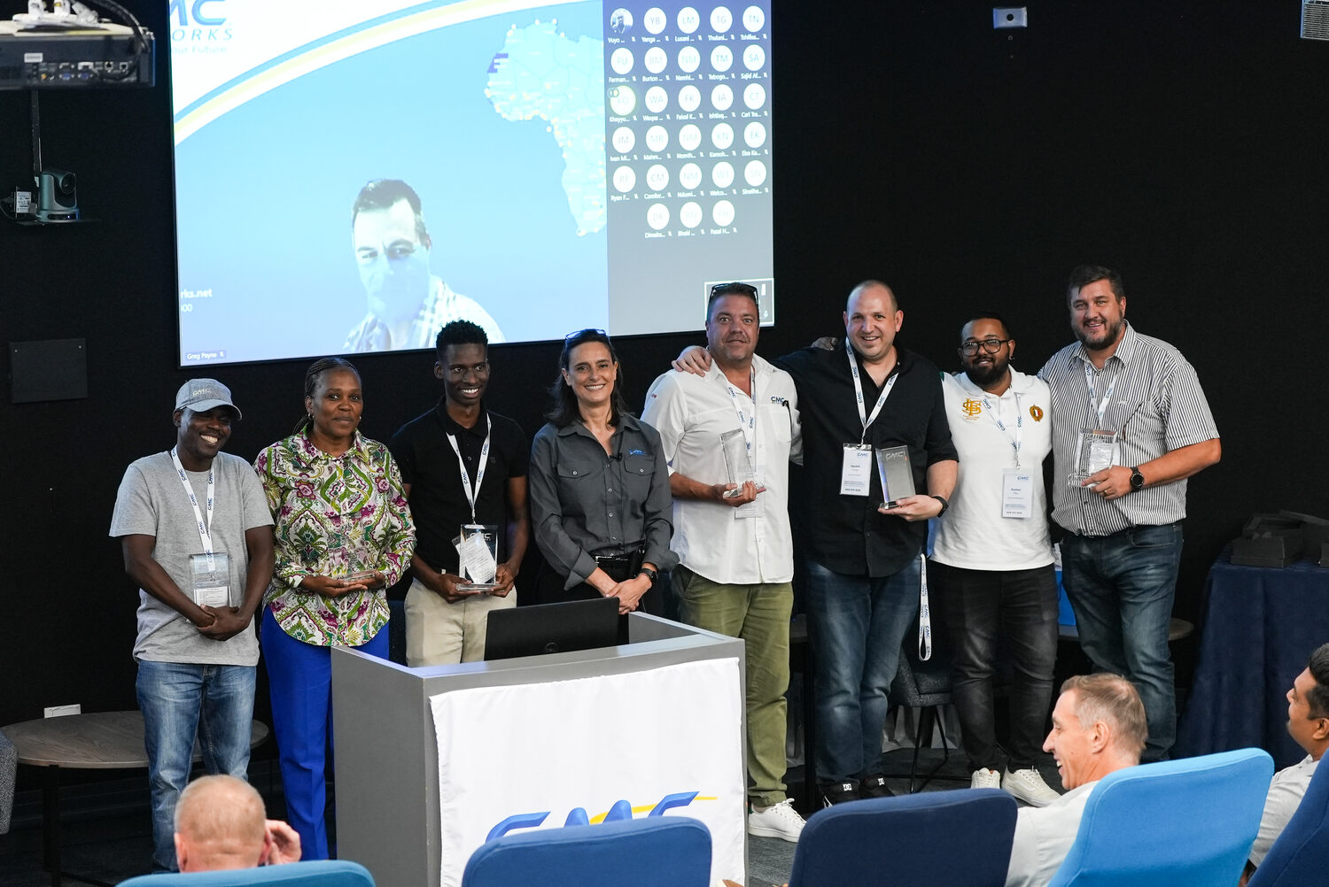 An awards group on stage at Ignite 2024