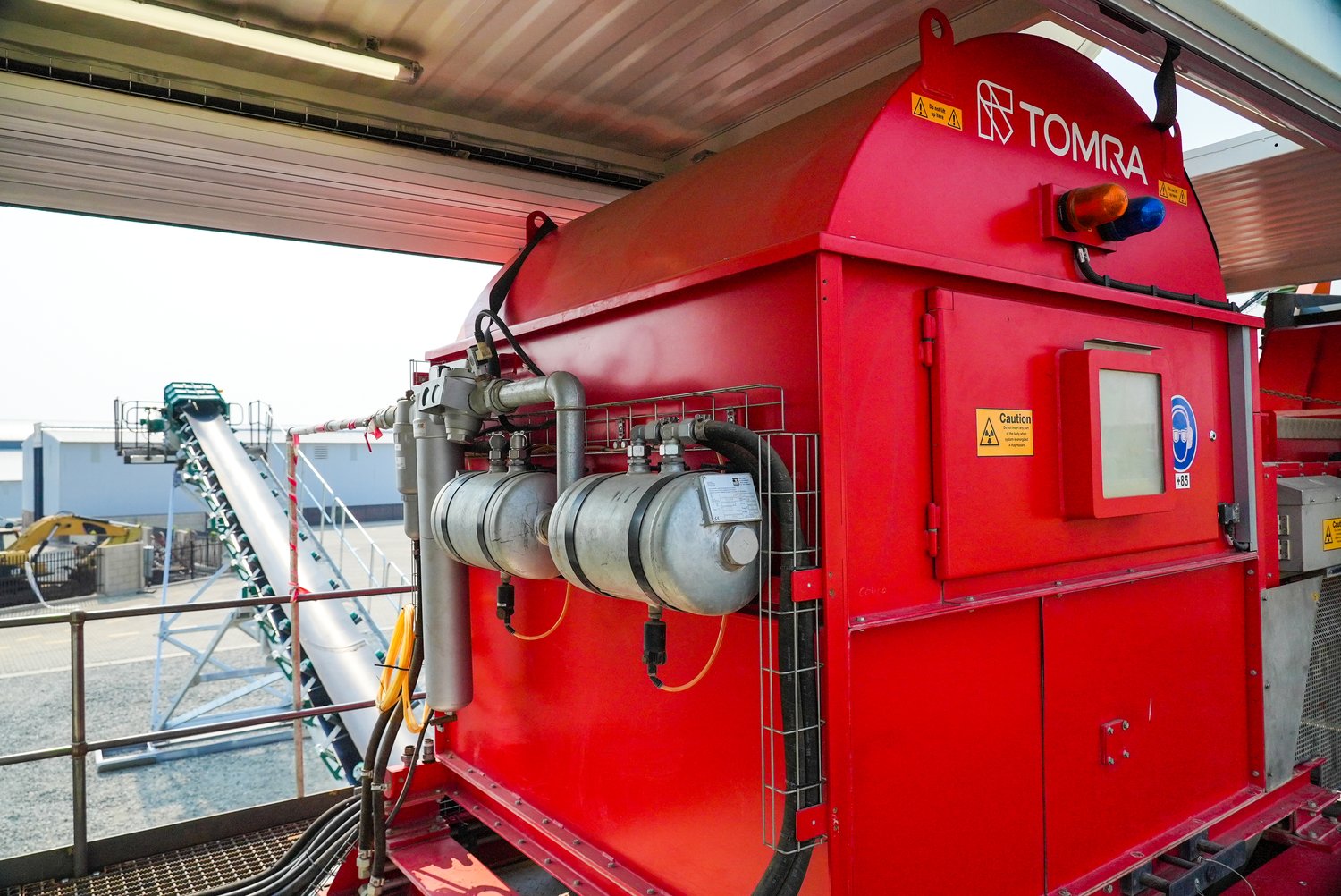 The TOMRA XRT sorting unit at the heart of the plant