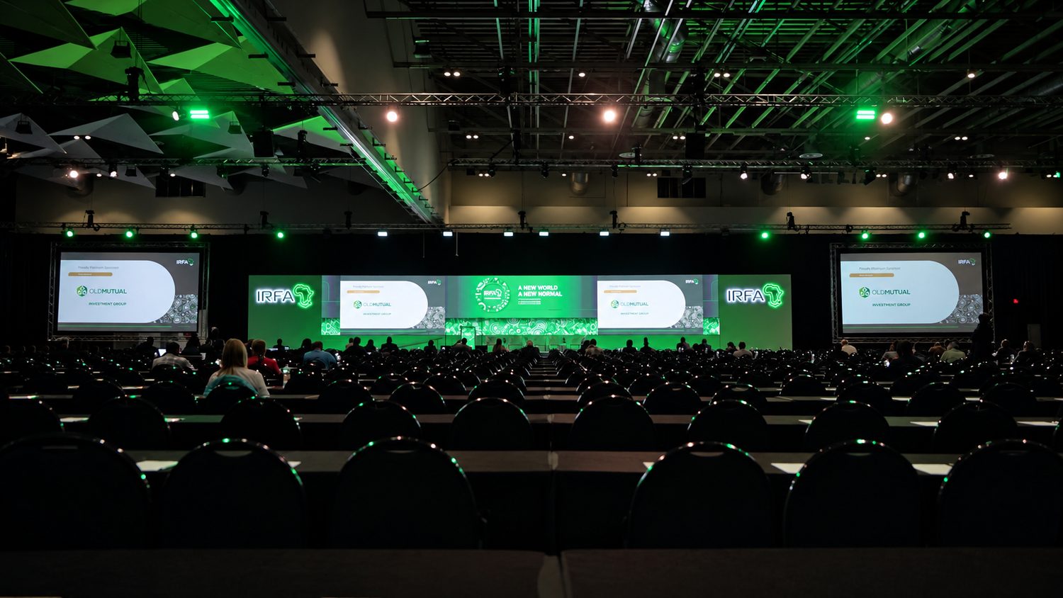 The IRFA Annual Conference 2026 main hall at the Cape Town International Convention Centre
