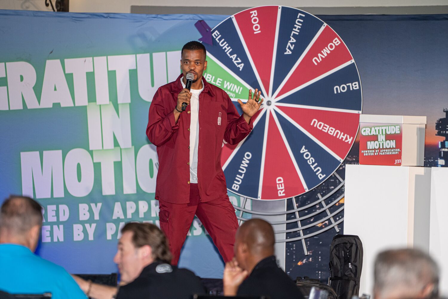 The Gratitude in Motion spinning wheel