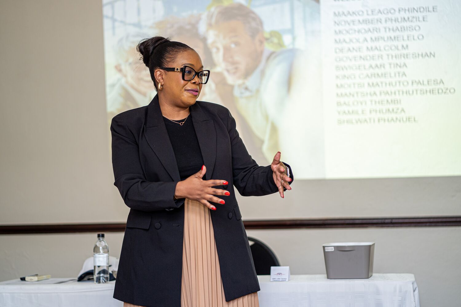 Audience interaction during the conference