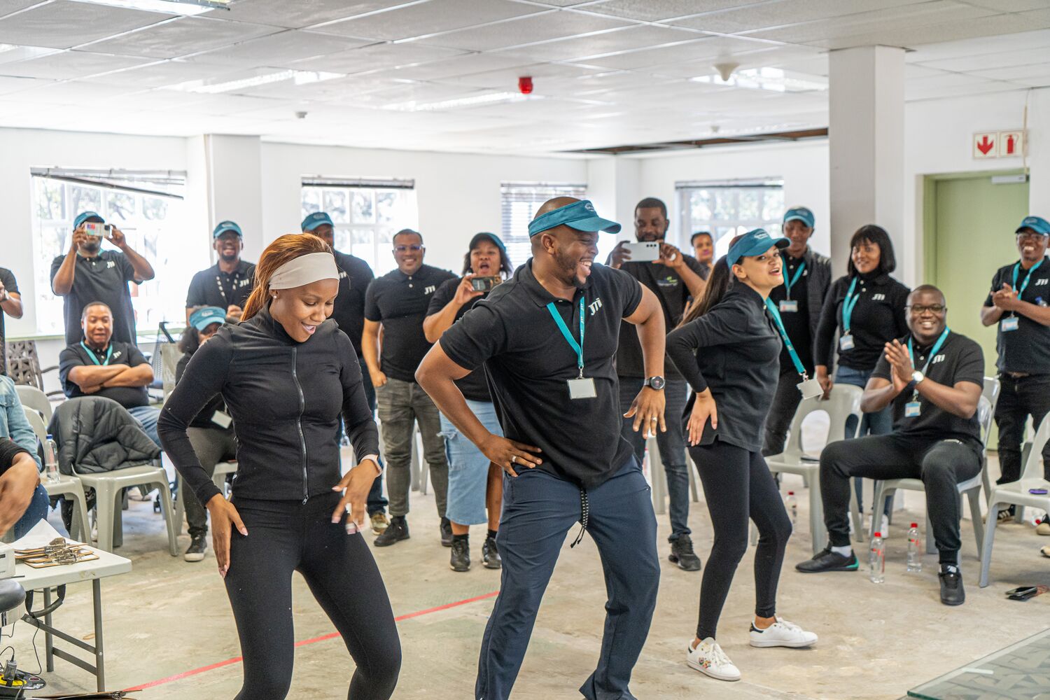 Static-bike marathon during JTI Wellness Day 2024