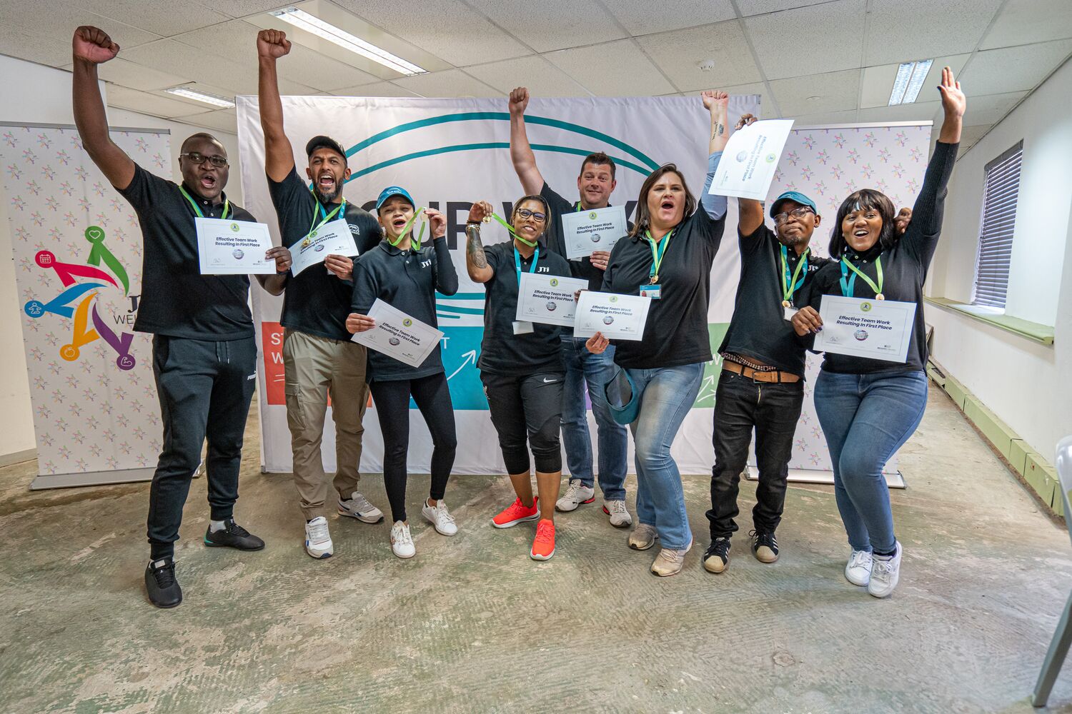 Team activity at JTI Wellness Day 2024
