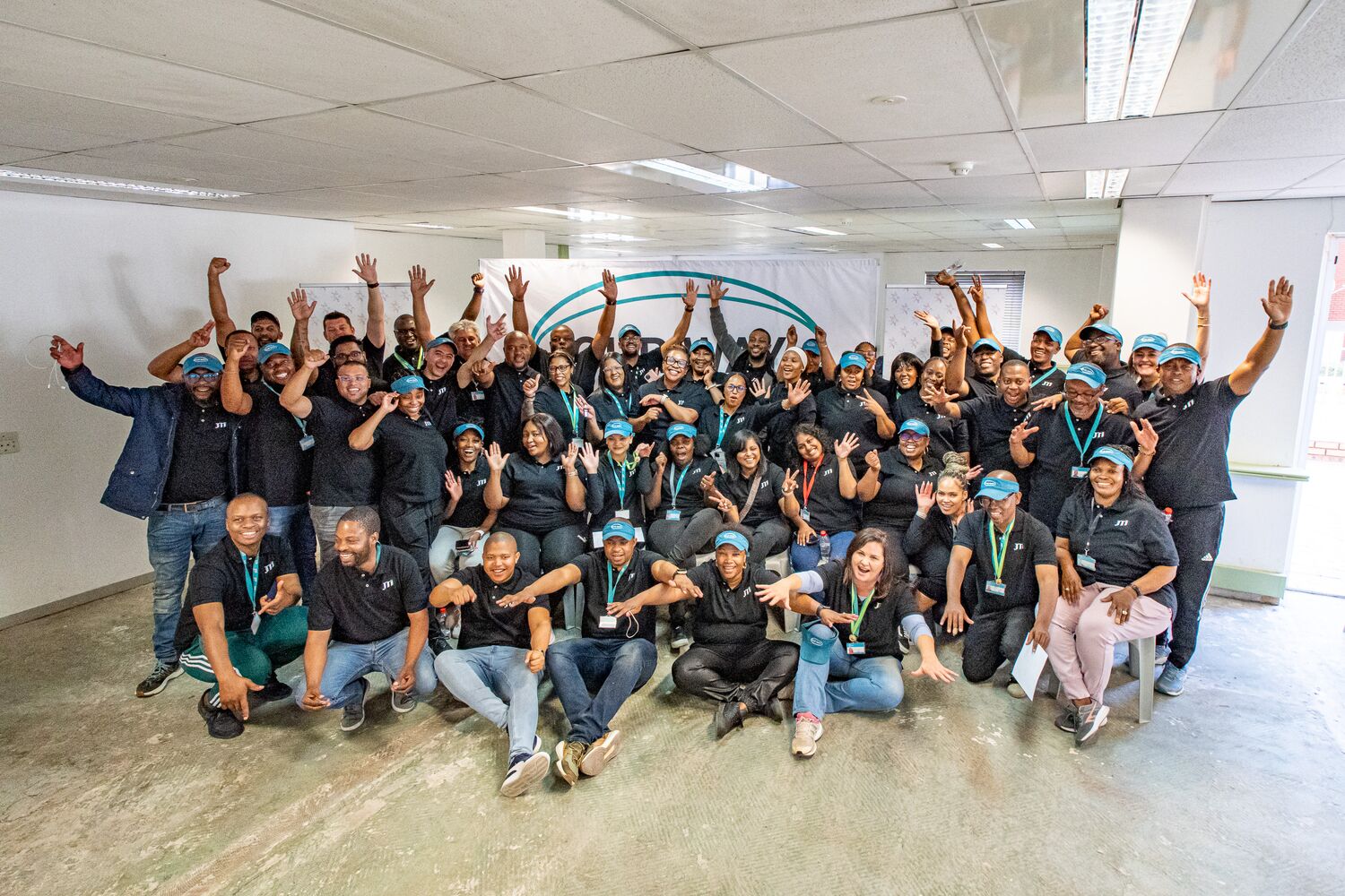 Employees celebrating during Wellness Day 2024
