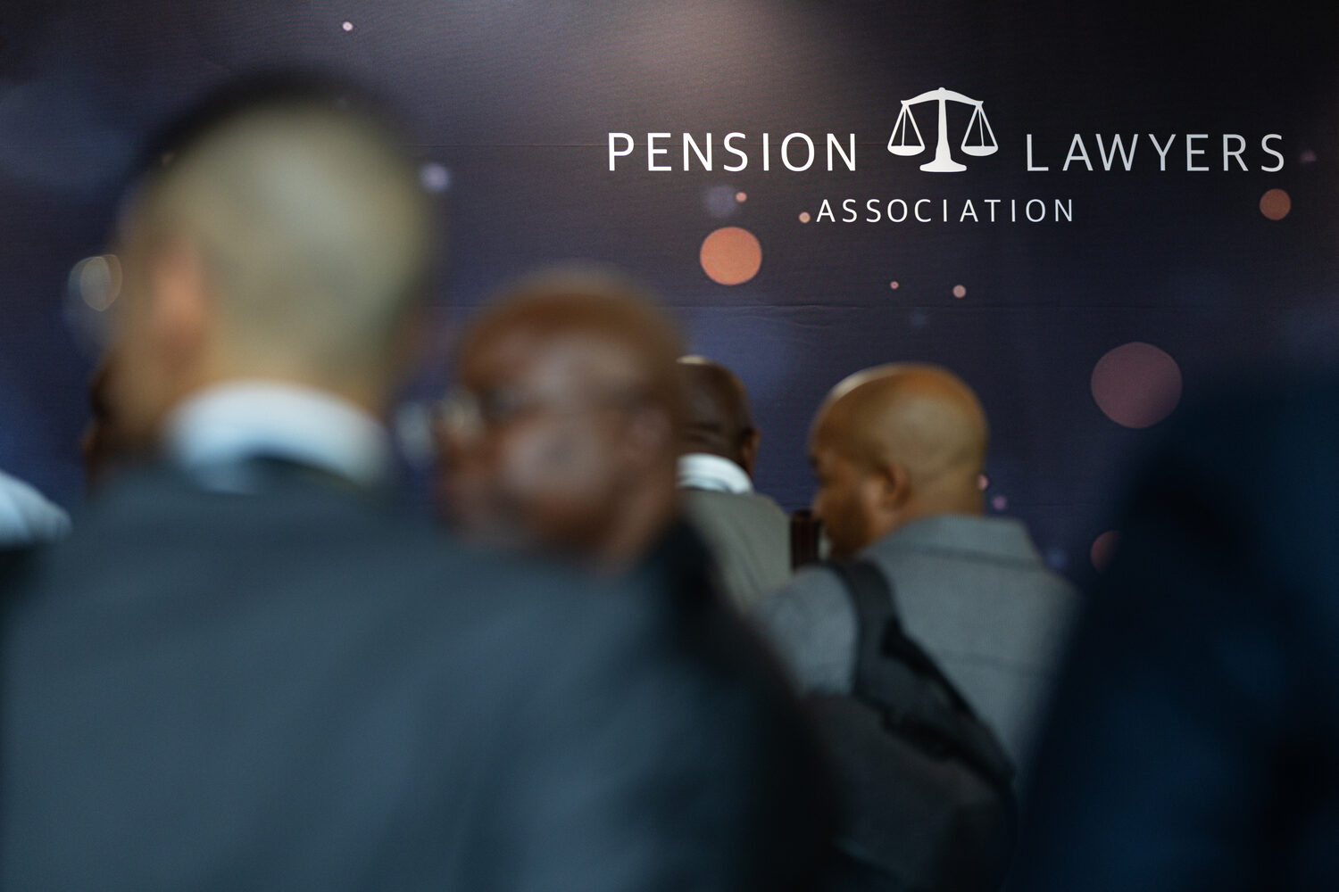 Attendees arriving at the anniversary event