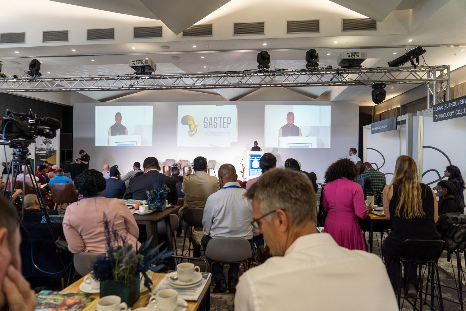 Exhibitor and media activity at the SASTEP Conference