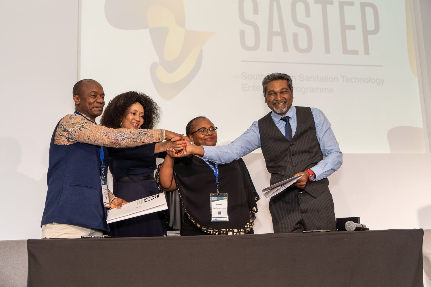 The MOU signing at the SASTEP Conference