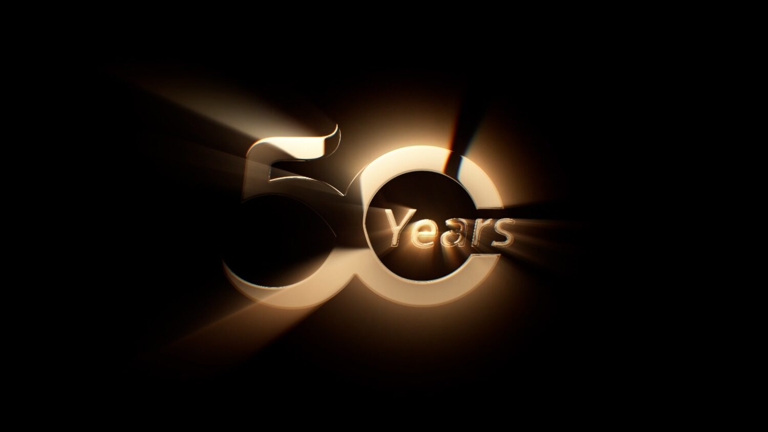 The WRC 50 Years anniversary logo animation