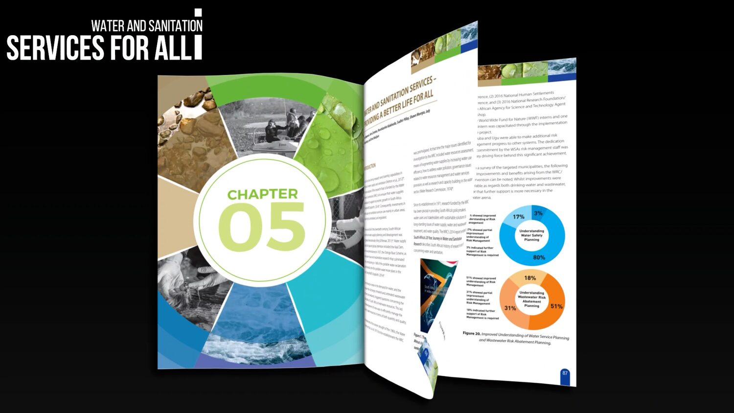 A chapter spread from the 50-Year book launch video