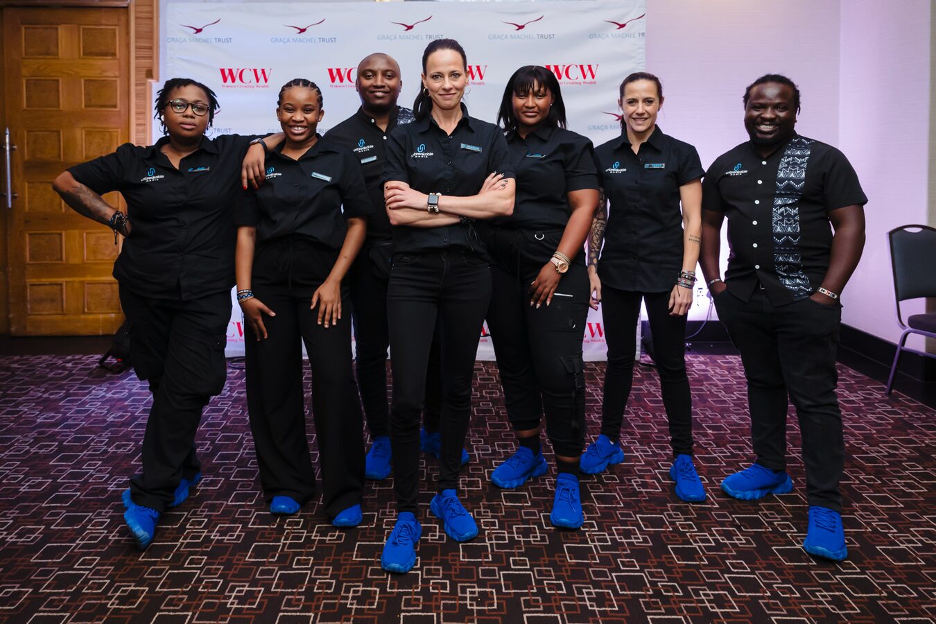 The Unbreakable Media production team on site at a conference summit